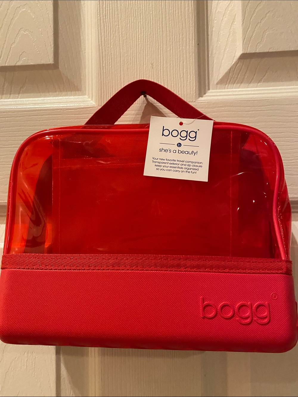 BOGG BAG Red Clear Cosmetic Case - Picture 2 of 3